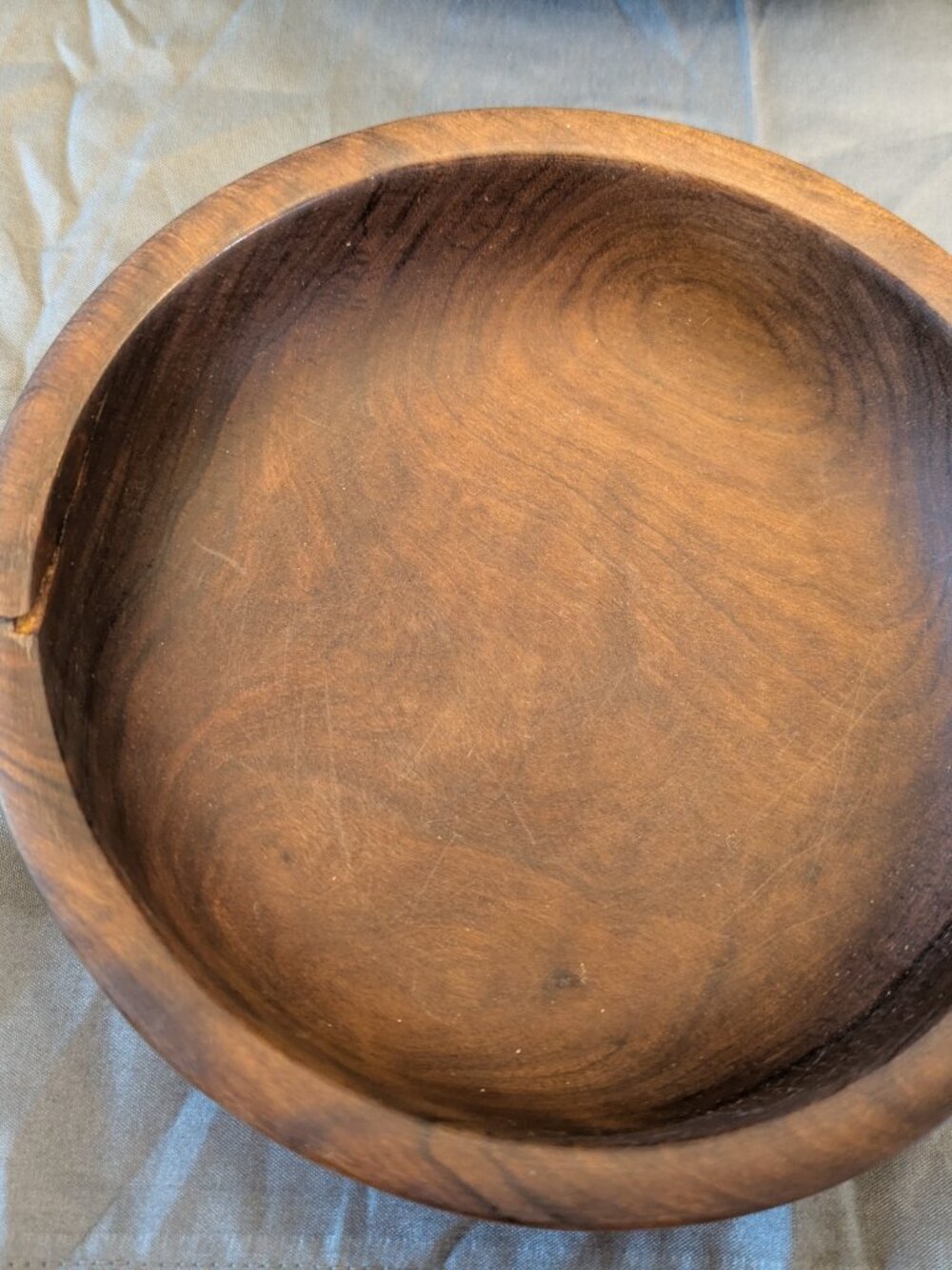 Vintage Wooden Salad Bowl Set - Picture 4 of 6